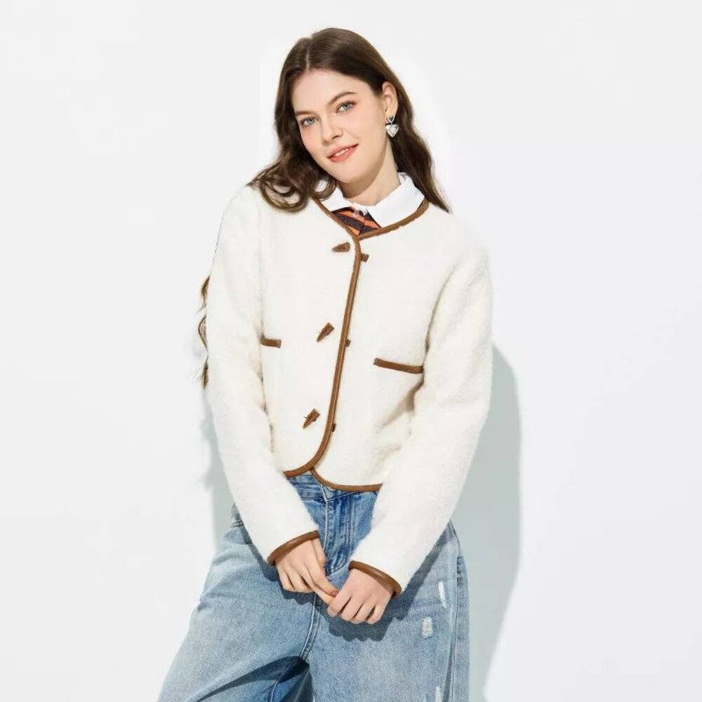 Women's Faux Horn Toggle Fleece Jacket - Wild Fable™